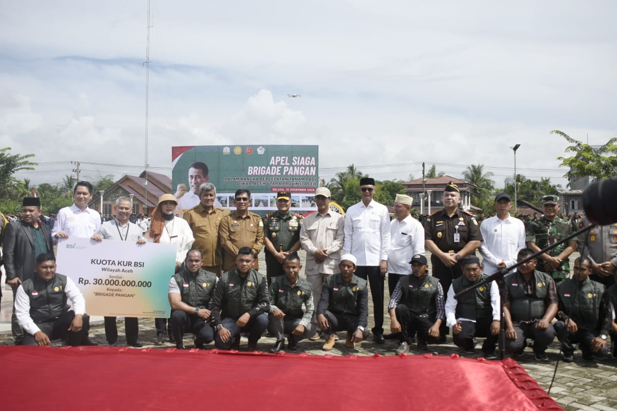 Mentan Amran Bersyukur Produksi Padi di Provinsi Aceh Meningkat Signifikan Dengan Pompanisasi