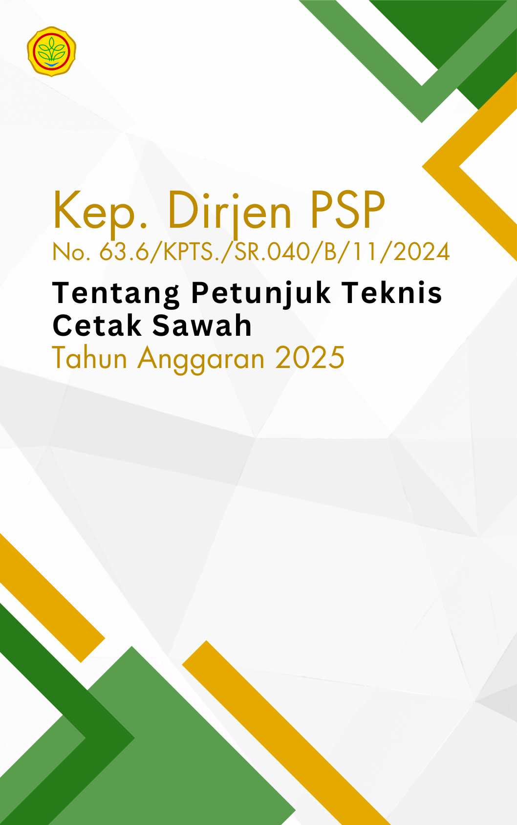 Petunjuk Teknis Cetak Sawah Tahun Anggaran 2025