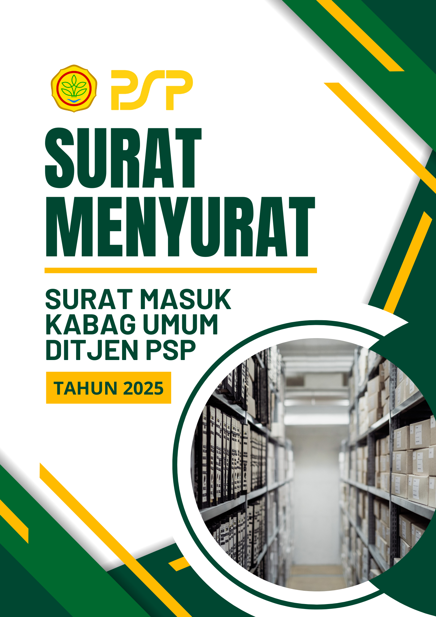 Surat Masuk Kabag Umum Ditjen PSP Tahun 2025