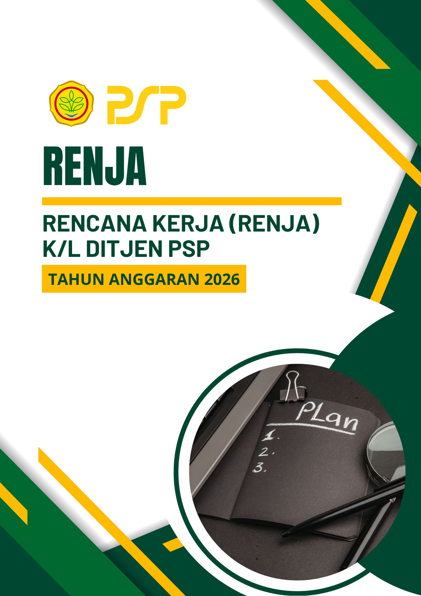 Rencana Kerja (RENJA) K/L DITJEN PSP TA. 2026