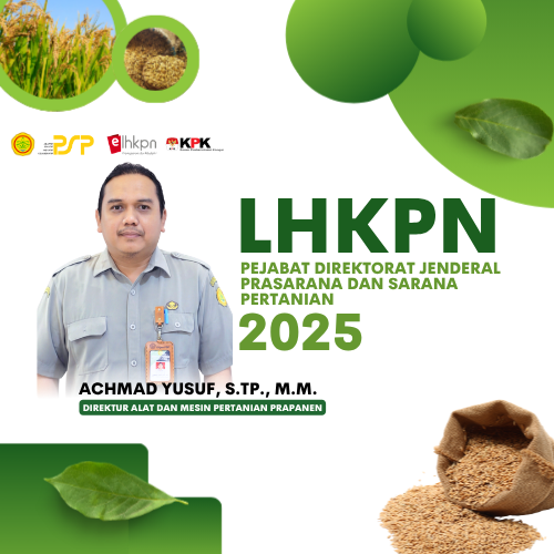 LHKPN 2025 Direktur Alat dan Mesin Pertanian Prapanen (Achmad Yusuf, S.TP., M.M.)