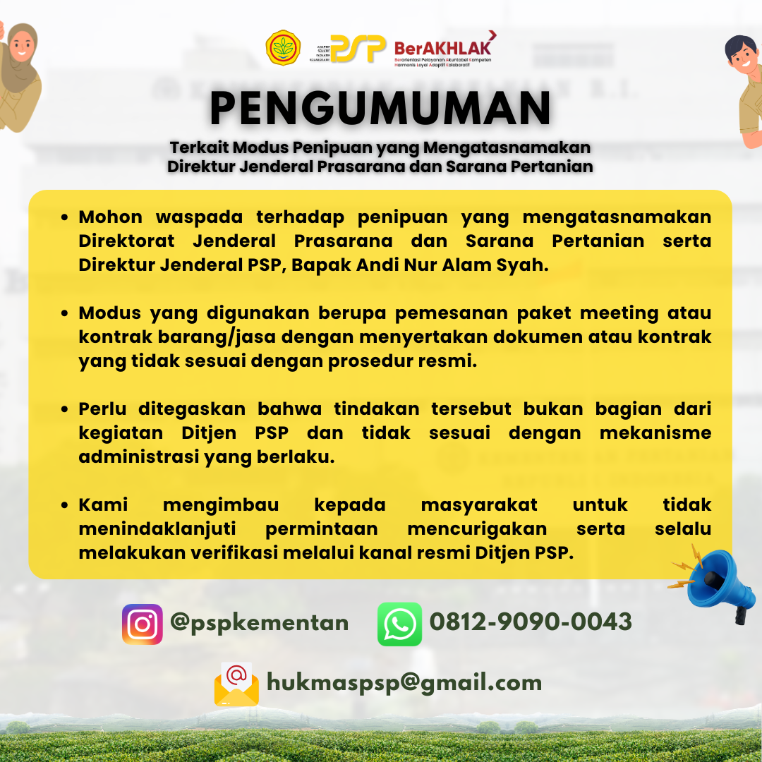Hati-Hati Penipuan Yang Mengatasnamakan Ditjen PSP