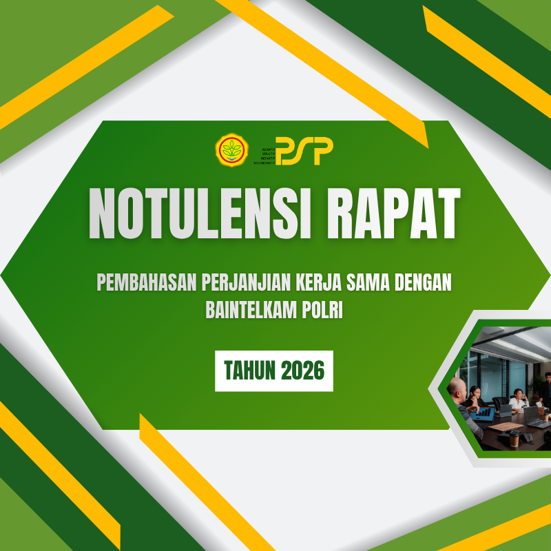 Notulensi Rapat Pembahasan Perjanjian Kerja Sama Dengan Baintelkam Polri