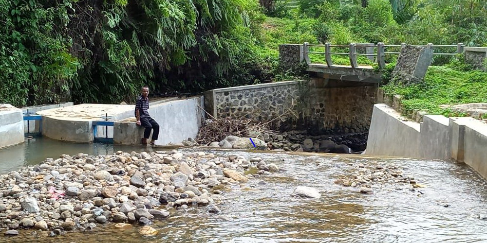 Ditjen PSP Bangun Dam Parit, Petani Kabupaten Bogor Bisa Semai Padi Lebih Awal Untuk Tanam Kedua.