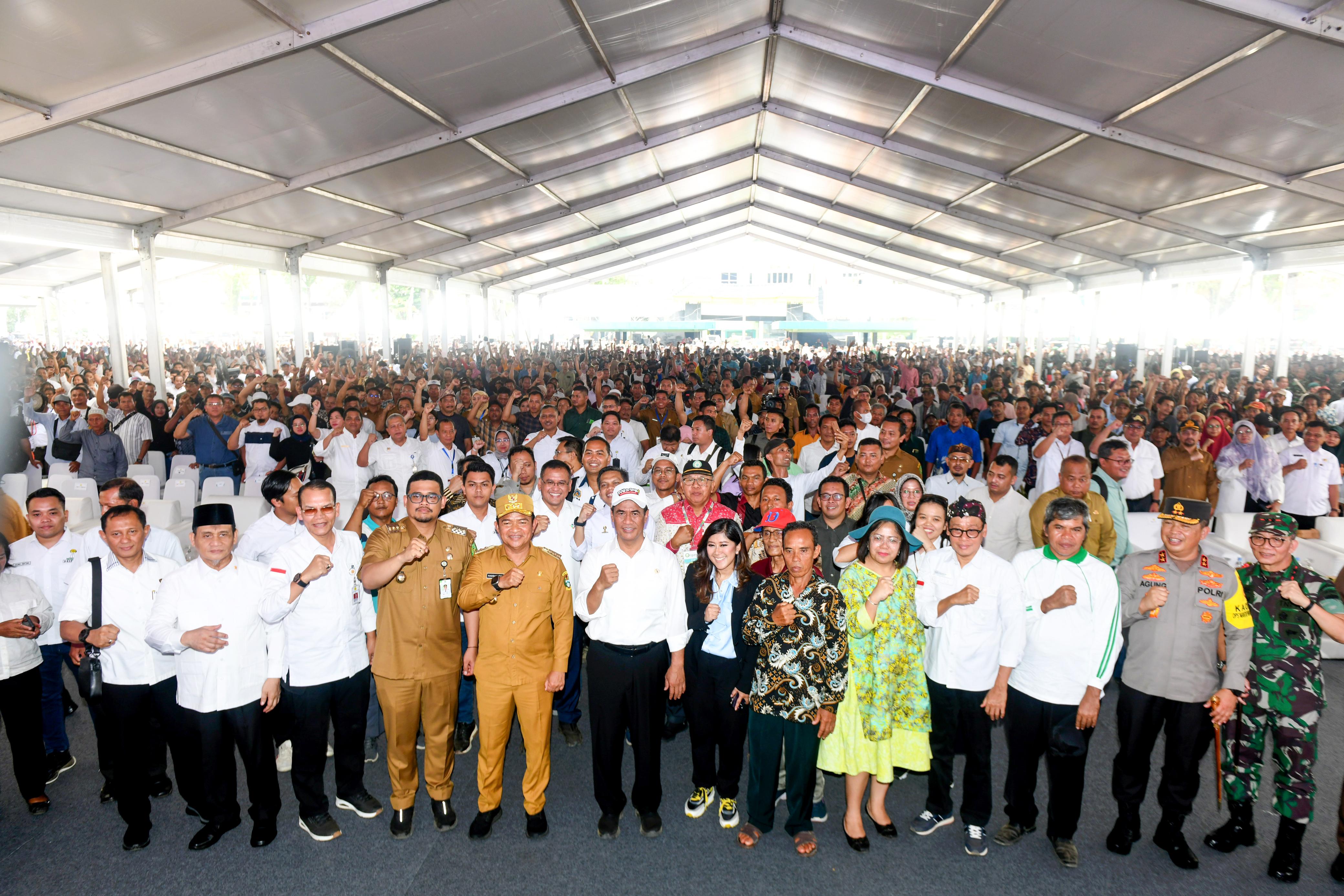 Mentan Kunjungi Sumut, 20.000 Petani Sambut di Medan