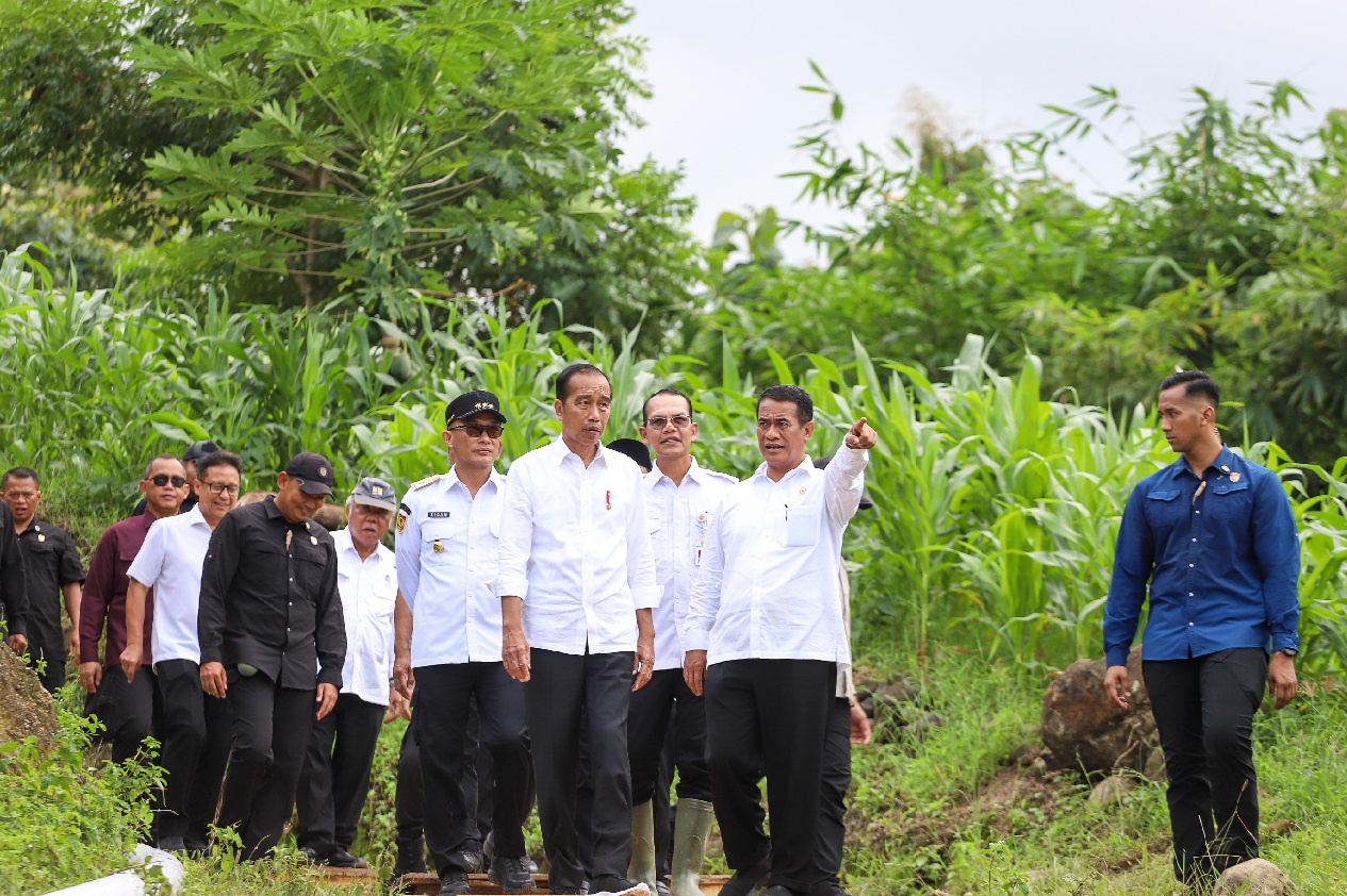 Presiden dan Mentan Tinjau Pompanisasi di Bantaeng, Optimis Produksi Beras Nasional Meningkat